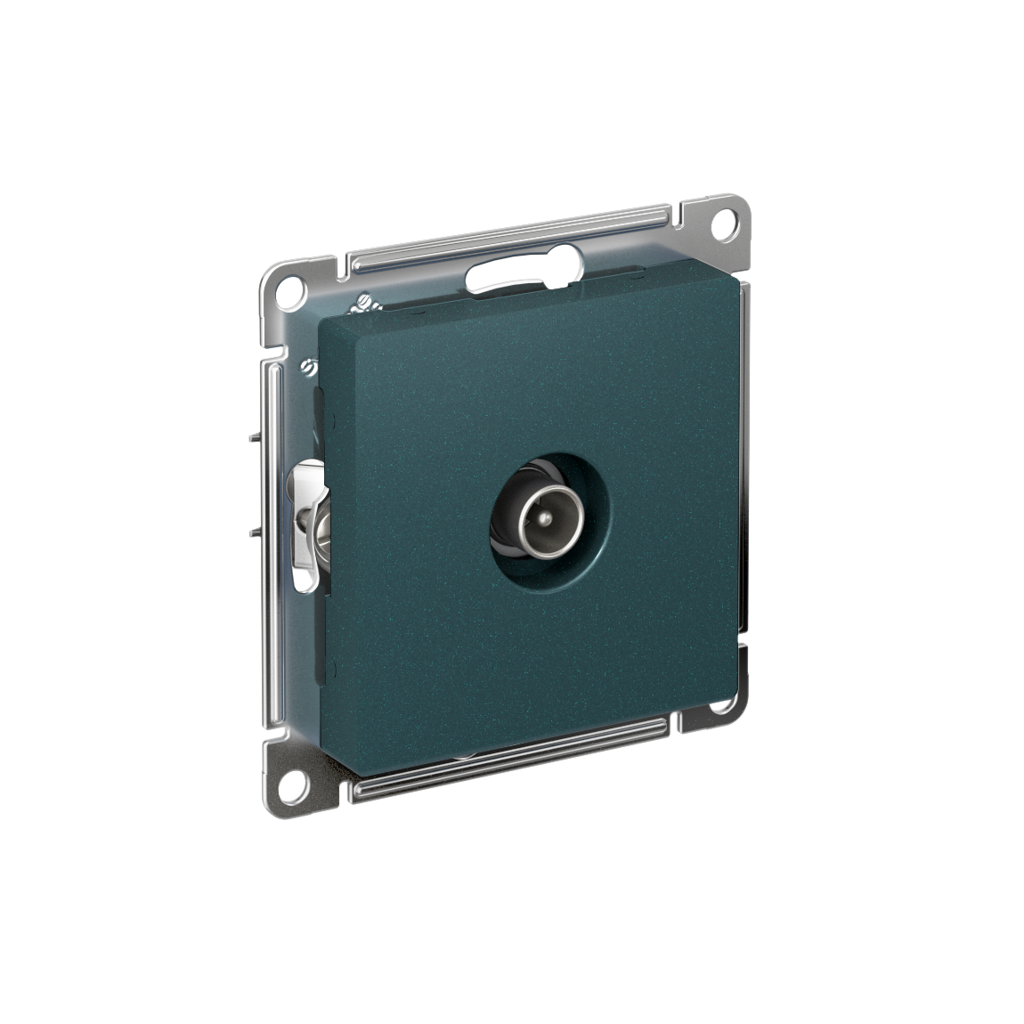 ATLASDESIGN TV РОЗЕТКА оконечная 1дБ, механизм, ИЗУМРУД