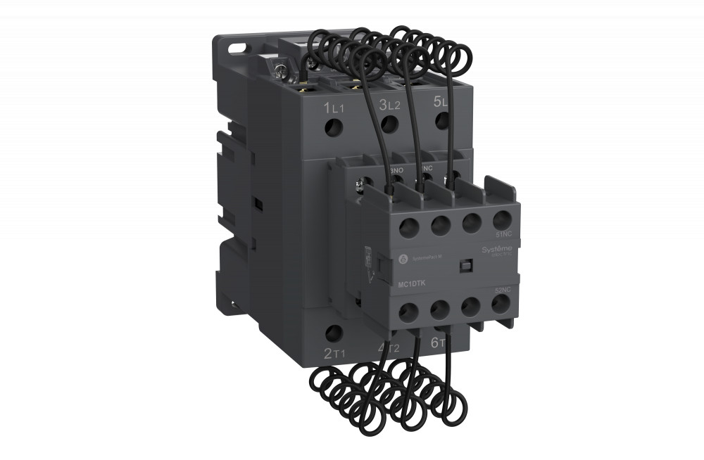 КОНТАКТОР MC1D ДЛЯ КОНДЕНСАТОРНЫХ БАТАРЕЙ 33.3 КВАР 1НО/2НЗ 110V 50/60ГЦ