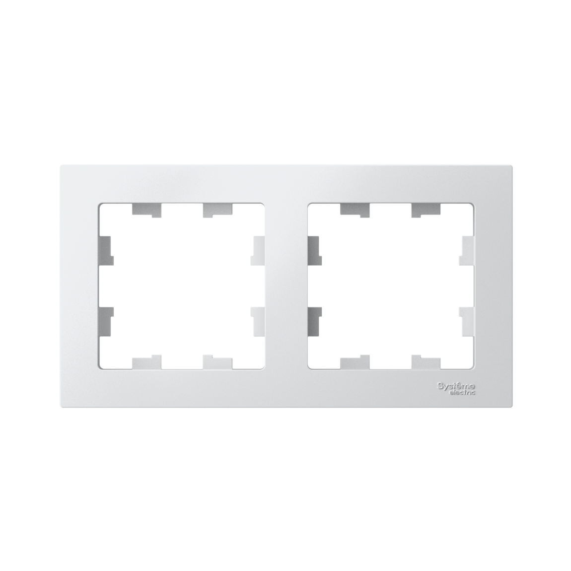 ATLASDESIGN 2-постовая РАМКА, универсальная, БЕЛЫЙ