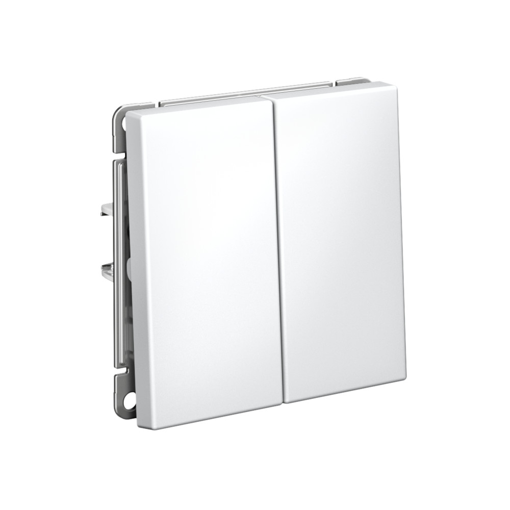 ARTGALLERY 2-клавишный ВЫКЛЮЧАТЕЛЬ КНОПОЧНЫЙ, сх.2, 10А, механизм, ЛОТОС