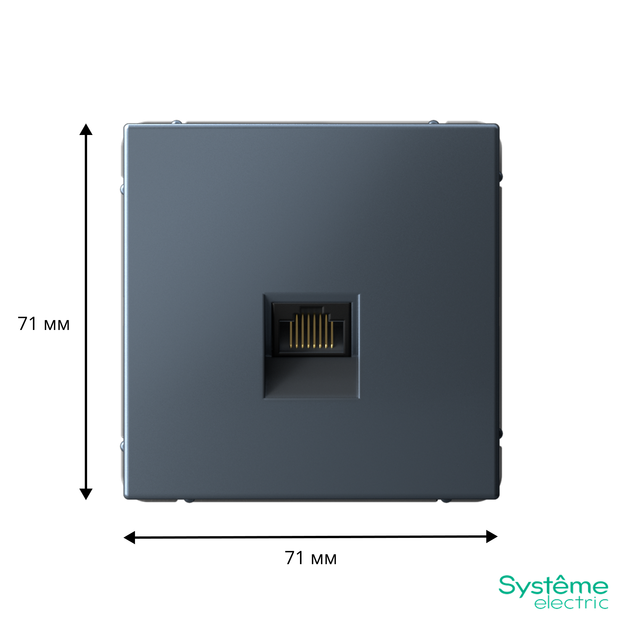 ARTGALLERY РОЗЕТКА компьютерная RJ45, кат. 5е, механизм, ГРИФЕЛЬ