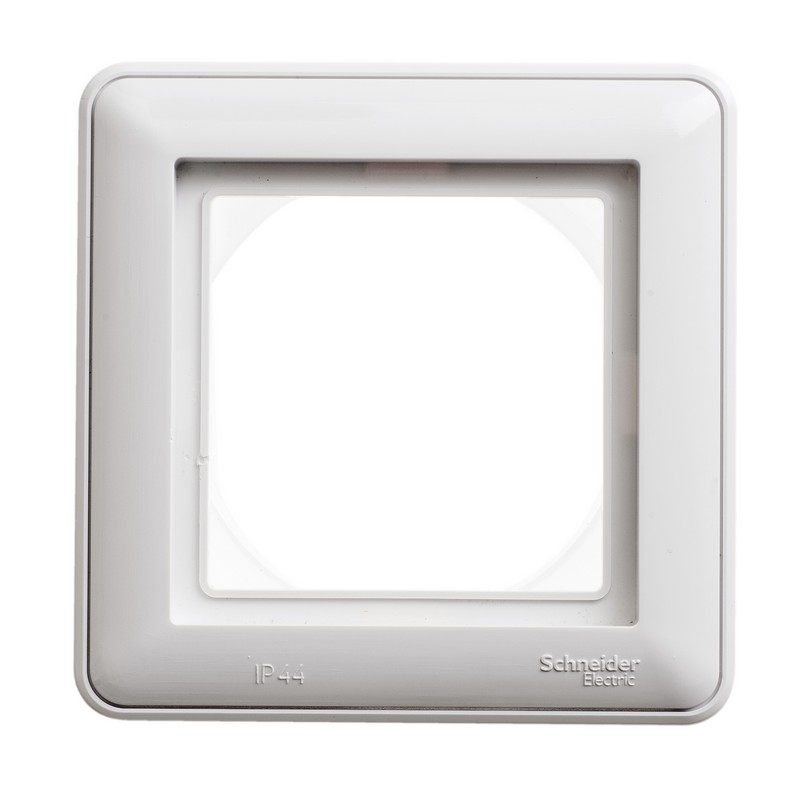 W59 AQUA 1-постовая РАМКА, IP44, БЕЛЫЙ