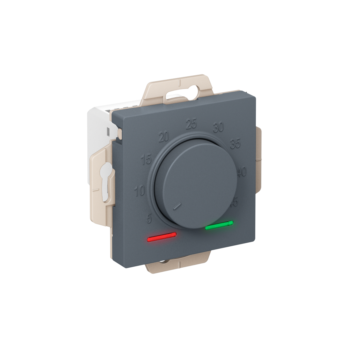 ATLASDESIGN ТЕРМОСТАТ электронный для теплого пола с датчиком, 10A, механизм, ГРИФЕЛЬ