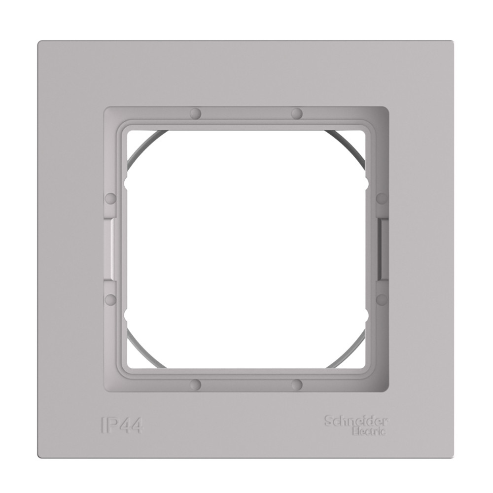 ATLASDESIGN AQUA 1-постовая РАМКА, IP44, АЛЮМИНИЙ