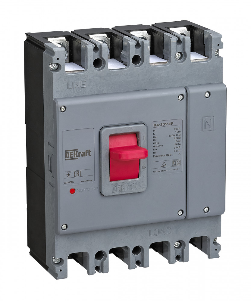 Силовой авт. выключатель 4P 400А 35кА ВА-305