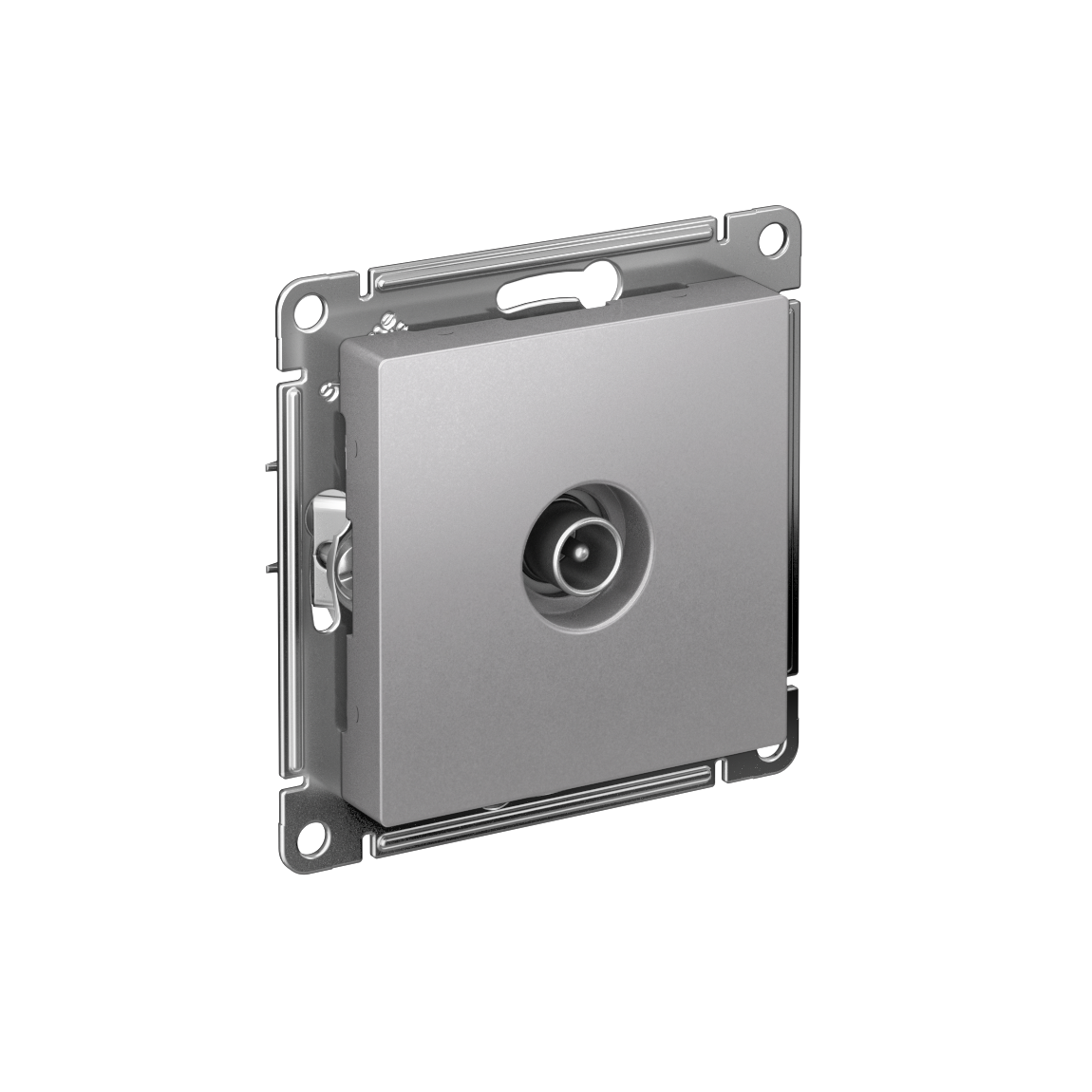 ATLASDESIGN TV РОЗЕТКА оконечная 1дБ, механизм, АЛЮМИНИЙ