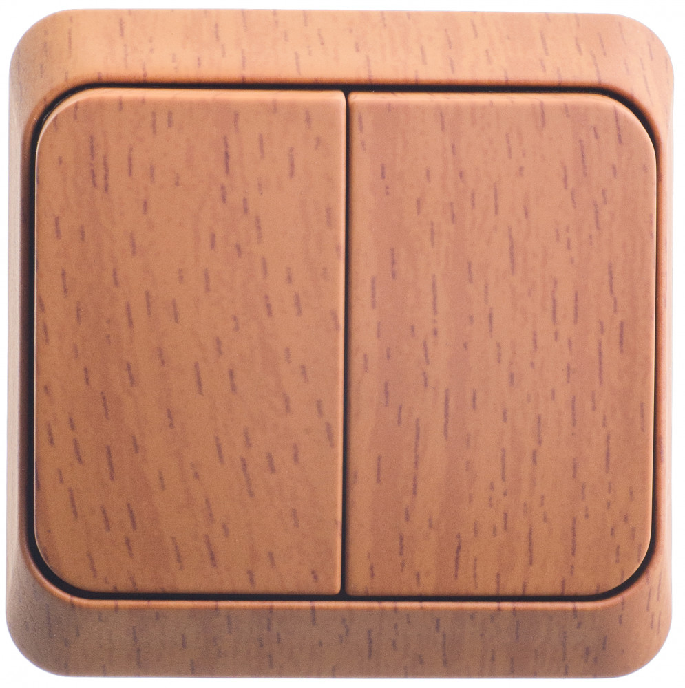 ЭТЮД О/У 2-клавишный ВЫКЛЮЧАТЕЛЬ с подсветкой 10 АХ, БУК