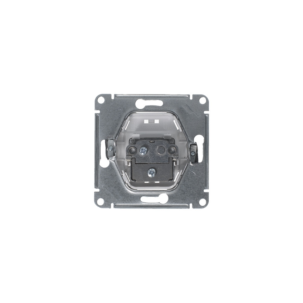 GLOSSA TV РОЗЕТКА оконечная 1дБ, механизм, ПЛАТИНА