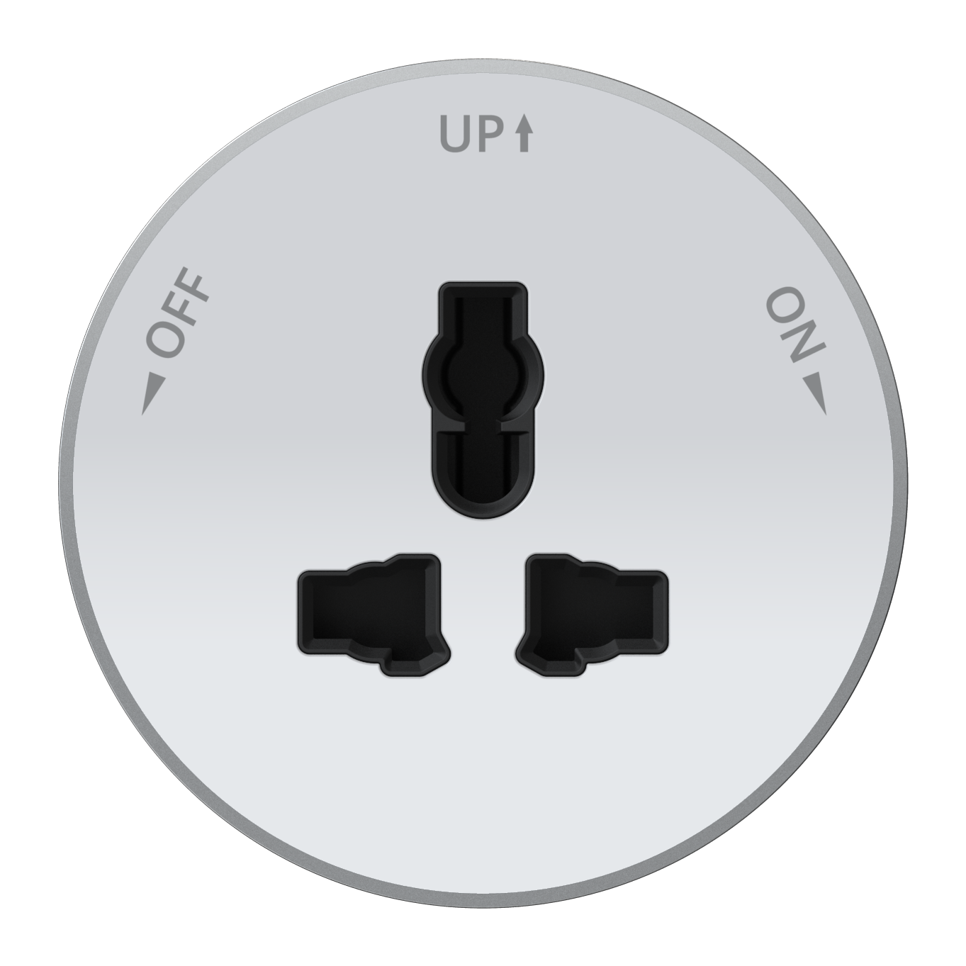 MULTITRACK Розетка универсальная круглая 13 А/250 В БЕЛЫЙ