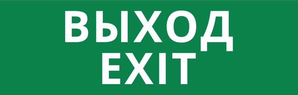 Пиктограмма ДСО-101-IP65-Н "Выход Exit"