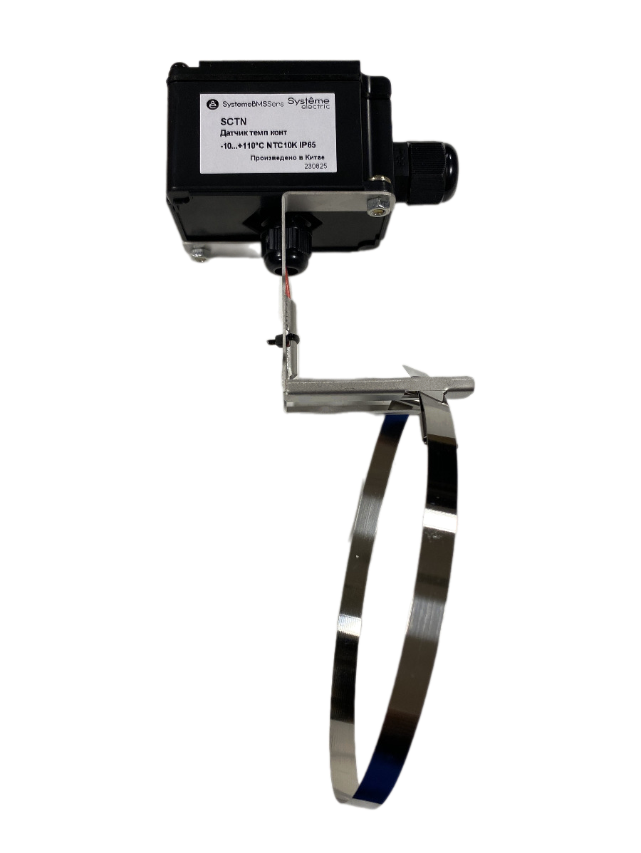 Датчик температуры контактный, -10…+110°С NTC10кОм Ø50…100мм