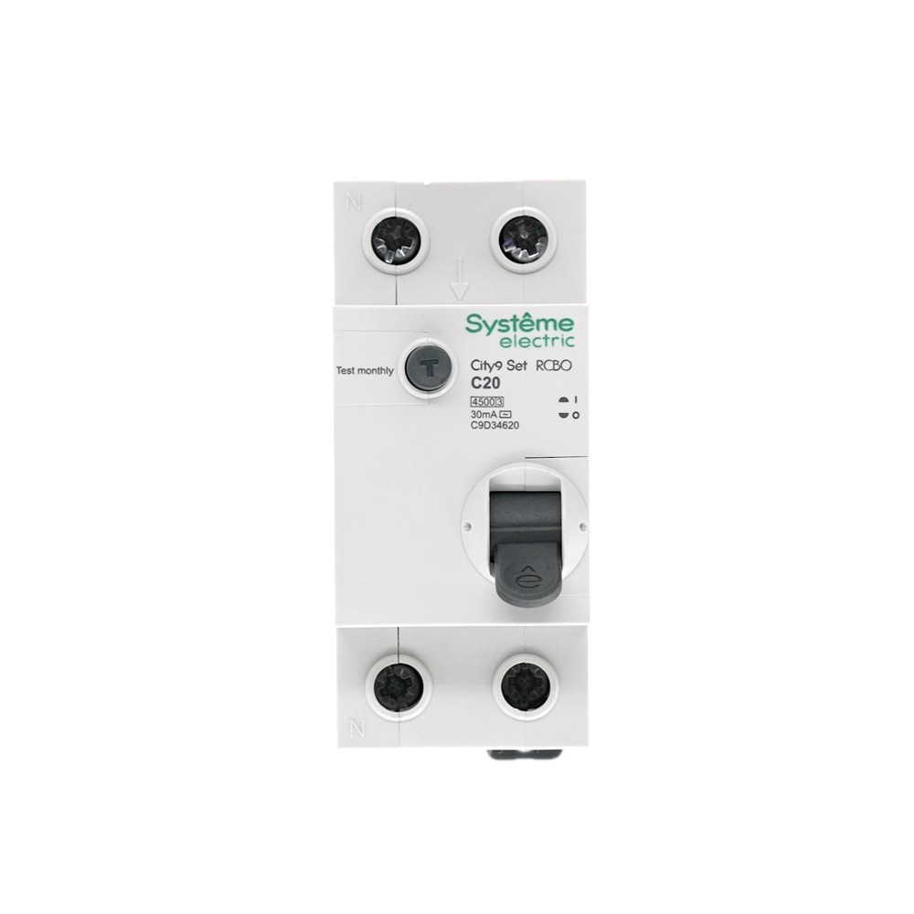 City9 Set Авт. выкл. диф. тока (АВДТ) 1P+N С 20А 4.5kA 30мА Тип-AС 230В
