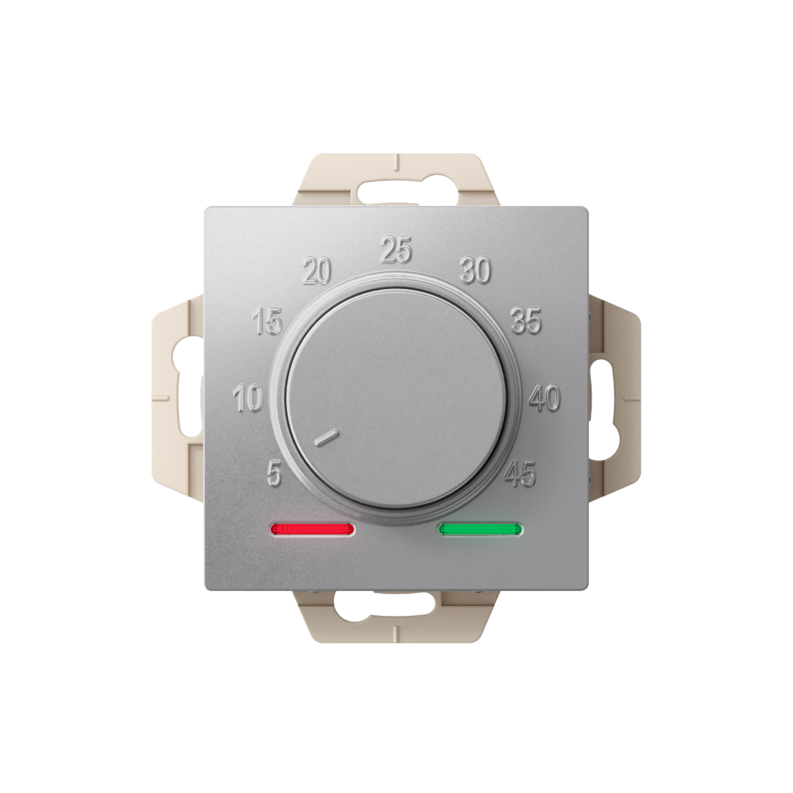 ATLASDESIGN ТЕРМОСТАТ электронный для теплого пола с датчиком, 10A, механизм, АЛЮМИНИЙ