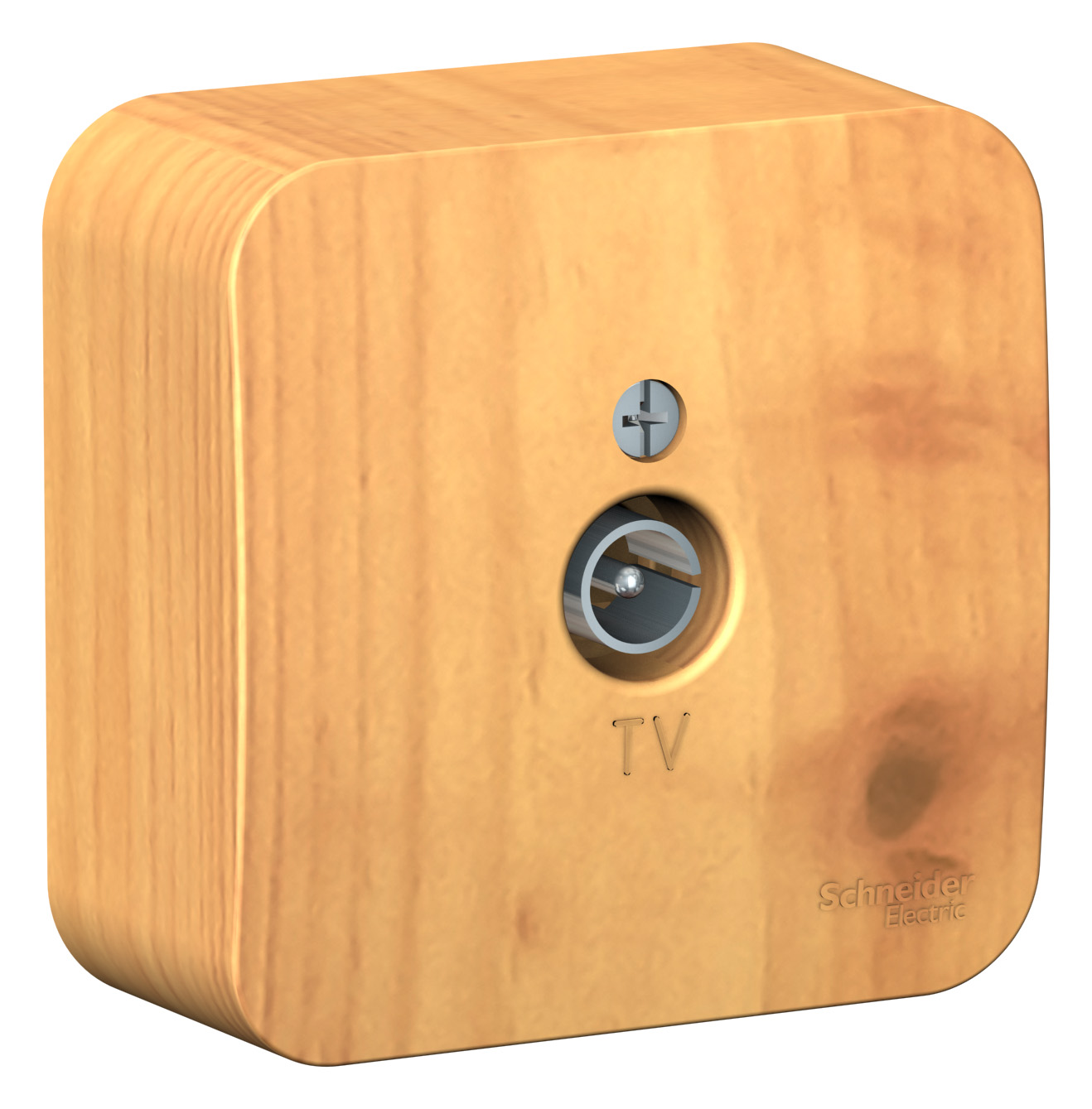 BLANCA О/У КОННЕКТОР ТВ, ИЗОЛ.ПЛ.,  ЯСЕНЬ