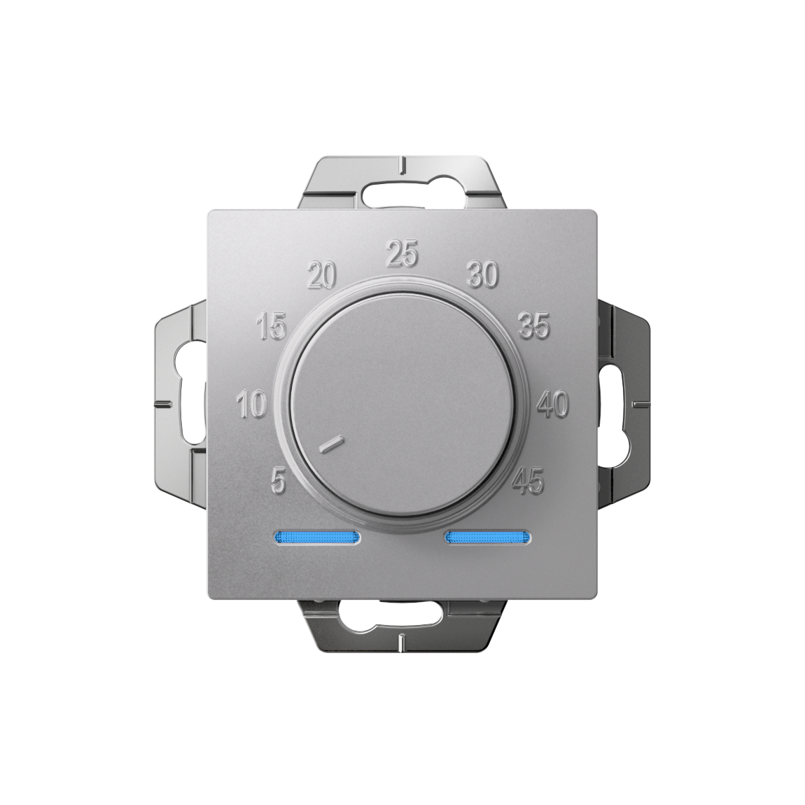 ATLASDESIGN ТЕРМОСТАТ электронный для теплого пола с датчиком, 10A, механизм, АЛЮМИНИЙ