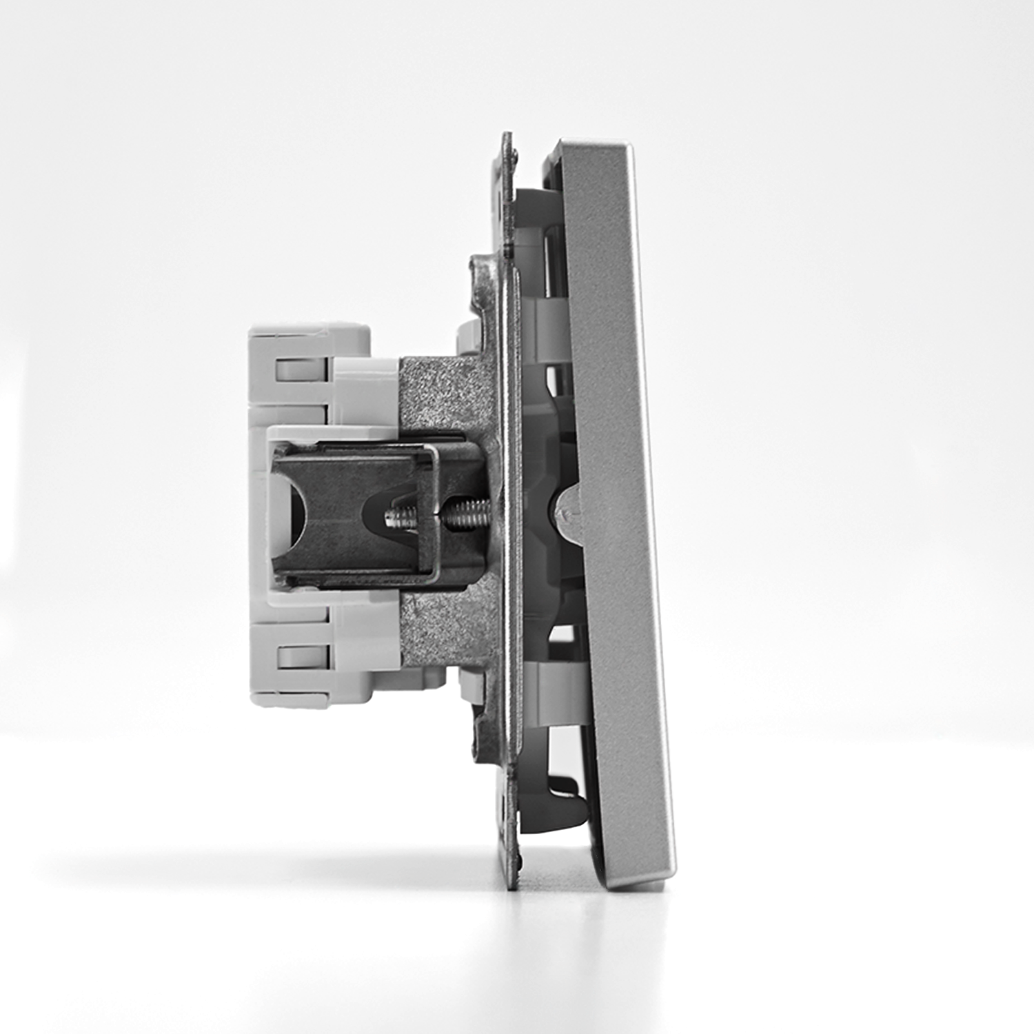 ARTGALLERY 2-клавишный ВЫКЛЮЧАТЕЛЬ, сх.5, 10АХ, механизм, АЛЮМИНИЙ