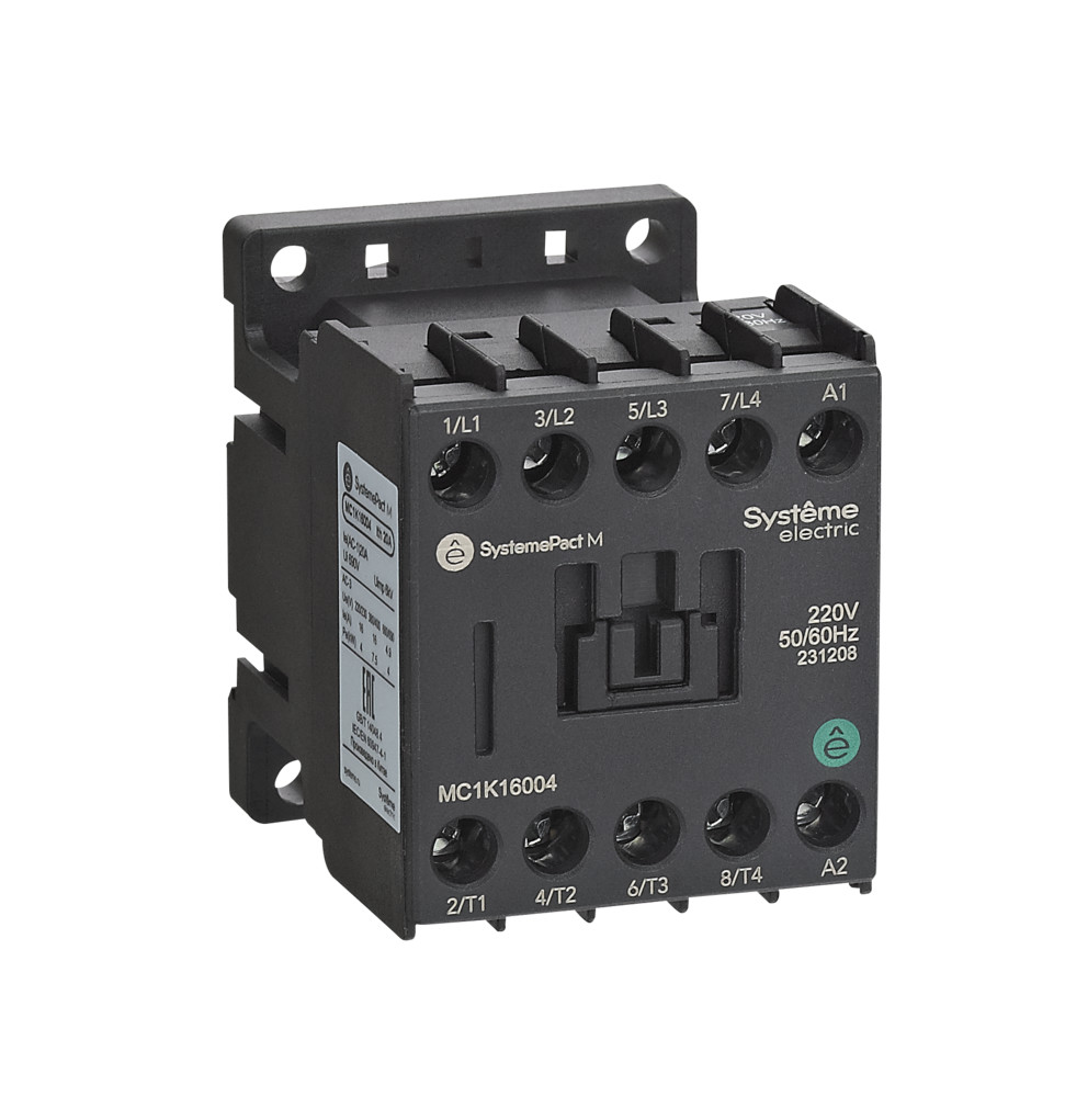 КОНТАКТОР MC1K 4P(4НО) 6A AC24V 50/60Hz