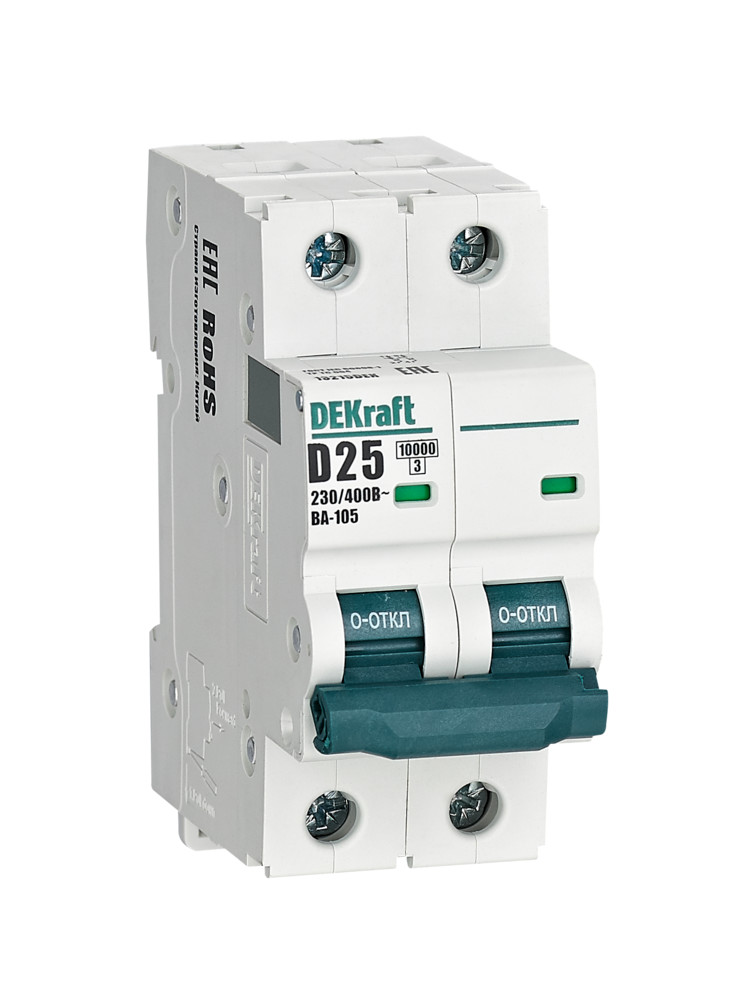 Автоматический выключатель ВА-105 2P 25А D 10кА