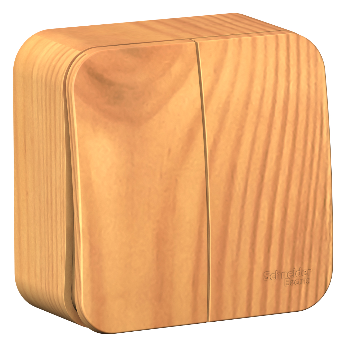 BLANCA О/У 2-клавишный ВЫКЛЮЧАТЕЛЬ (сх.5) ИЗОЛ.ПЛ., 10А, 250В, ЯСЕНЬ