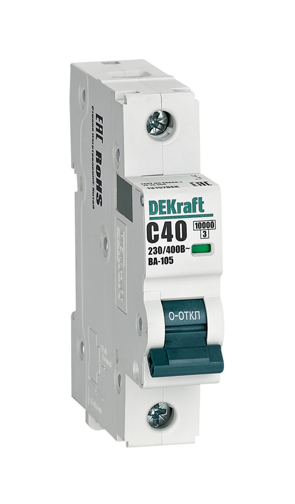 Автоматический выключатель ВА-105 1P 40А C 10кА