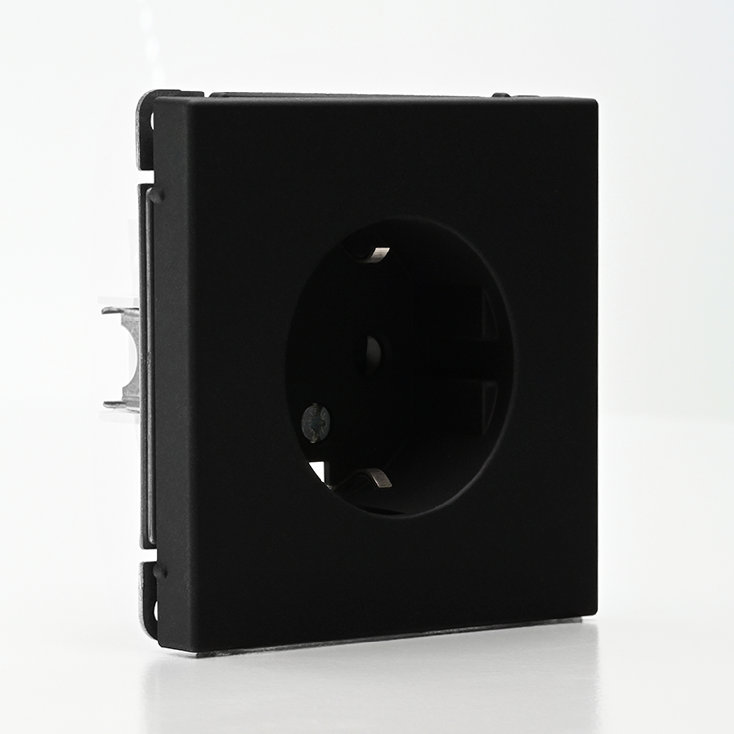 ARTGALLERY РОЗЕТКА с заземлением со шторками, 16А, механизм, КАРБОН