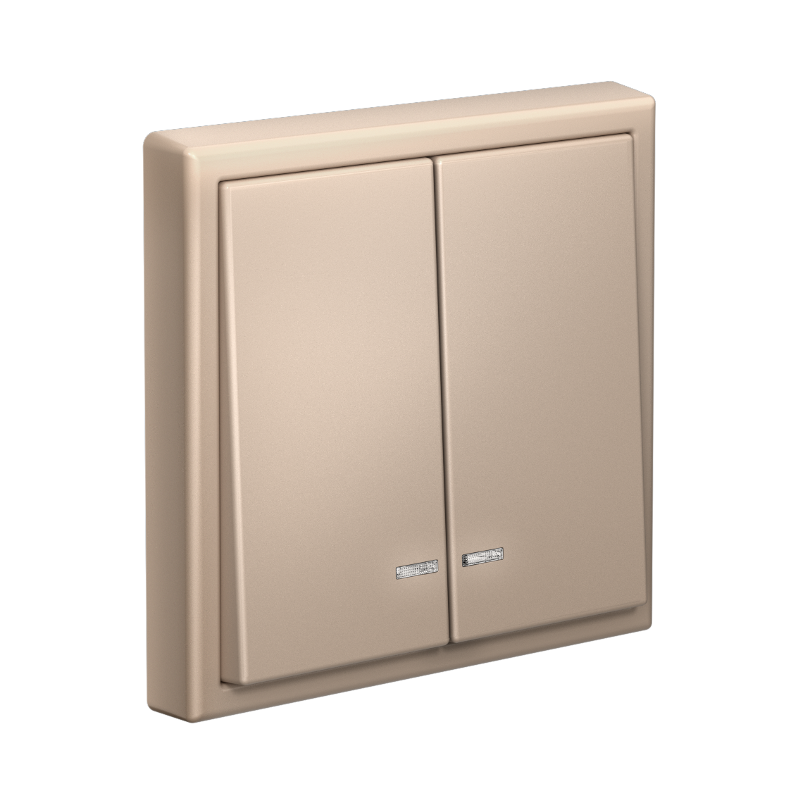 ARTGALLERY 2-клавишный ВЫКЛЮЧАТЕЛЬ с подсветкой, сх.5а, 10АХ, механизм, ПЕСОЧНЫЙ