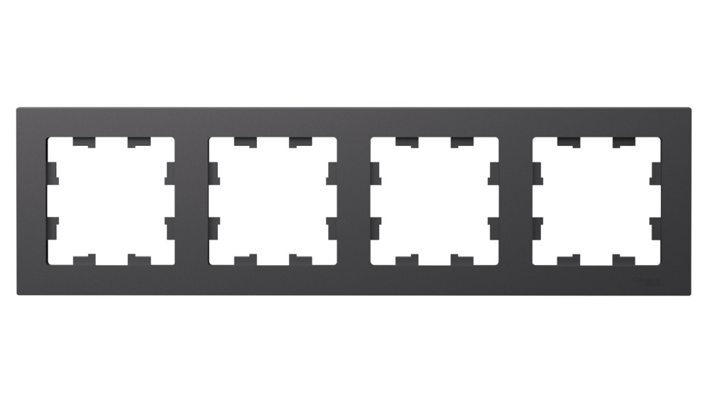 ATLASDESIGN 4-постовая РАМКА, универсальная, БАЗАЛЬТ