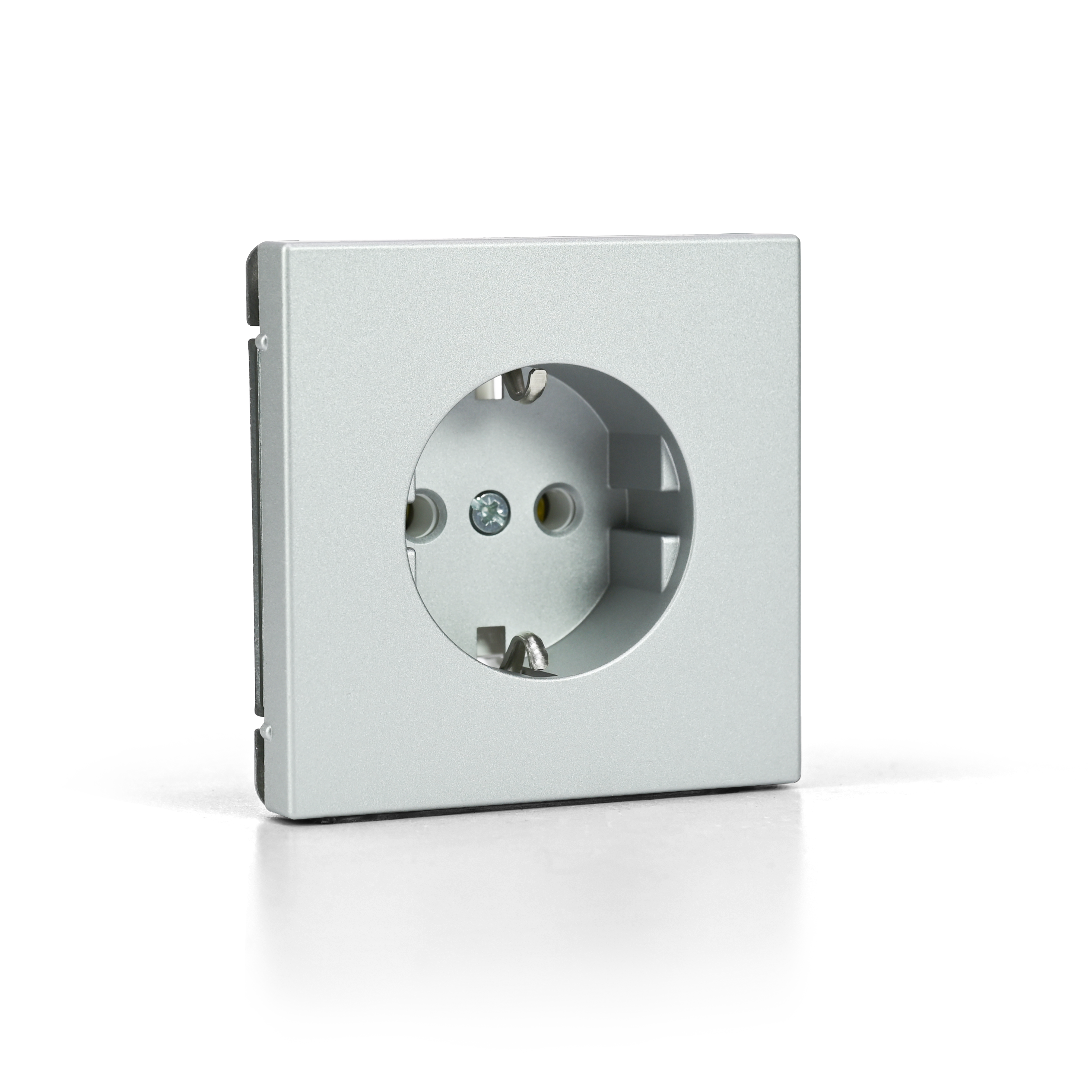 ARTGALLERY РОЗЕТКА с заземлением, 16А, механизм, быстрозажим. клем., АЛЮМИНИЙ