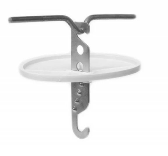 MULTIBOX Розетка потолочная с крюком, ось 120 мм, для светильников до 15 кг, БЕЛАЯ