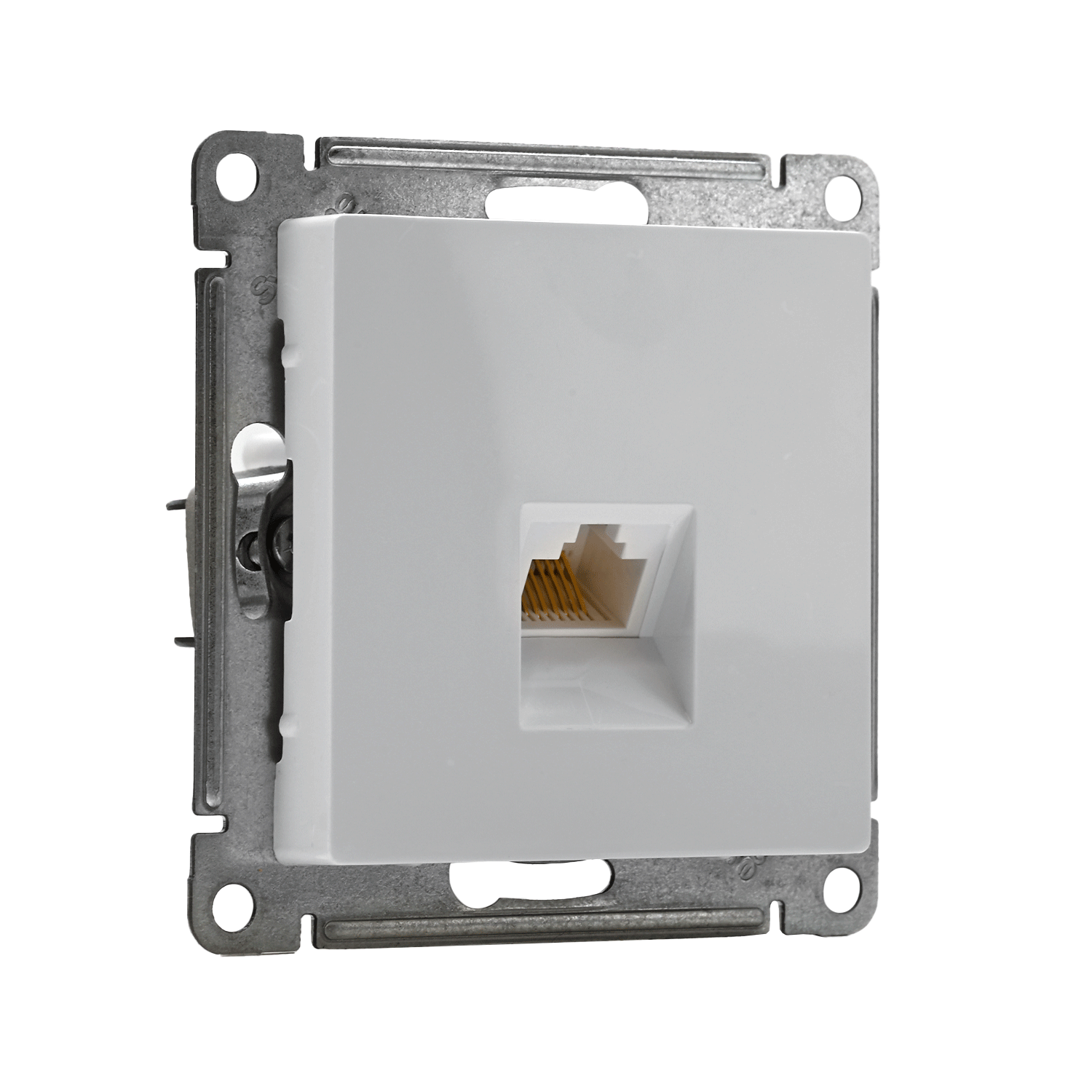 ATLASDESIGN РОЗЕТКА компьютерная RJ45 кат. 5e, механизм, БЕЛЫЙ