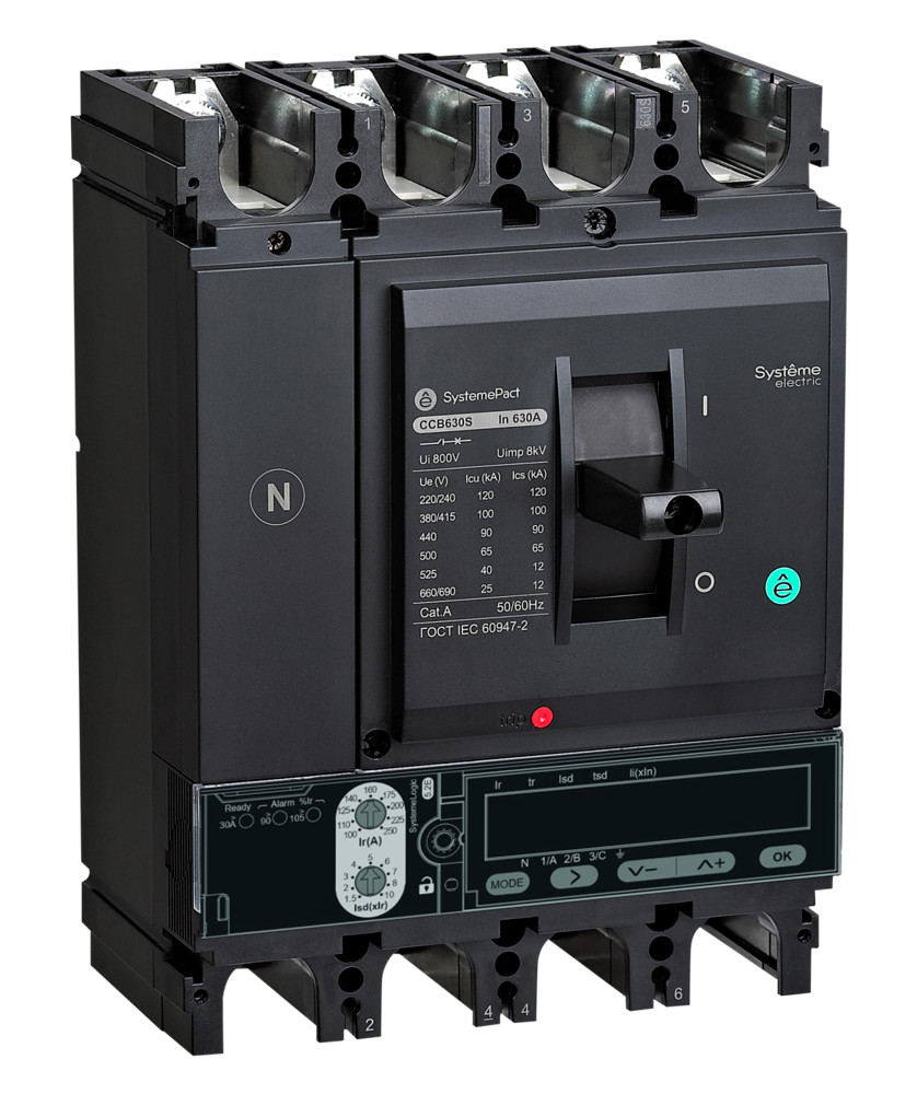АВТ.ВЫКЛ SYSTEMEPACT CCB630 150KA 4P4D S5.3E 630A