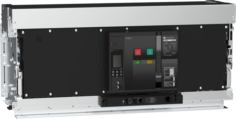 ВОЗДУШНЫЙ АВТ.ВЫКЛ.SYSTEMEPACT ACB63H 5000A 4P 6.0H ВЫК,ГП MCH+MX+XF AC230V