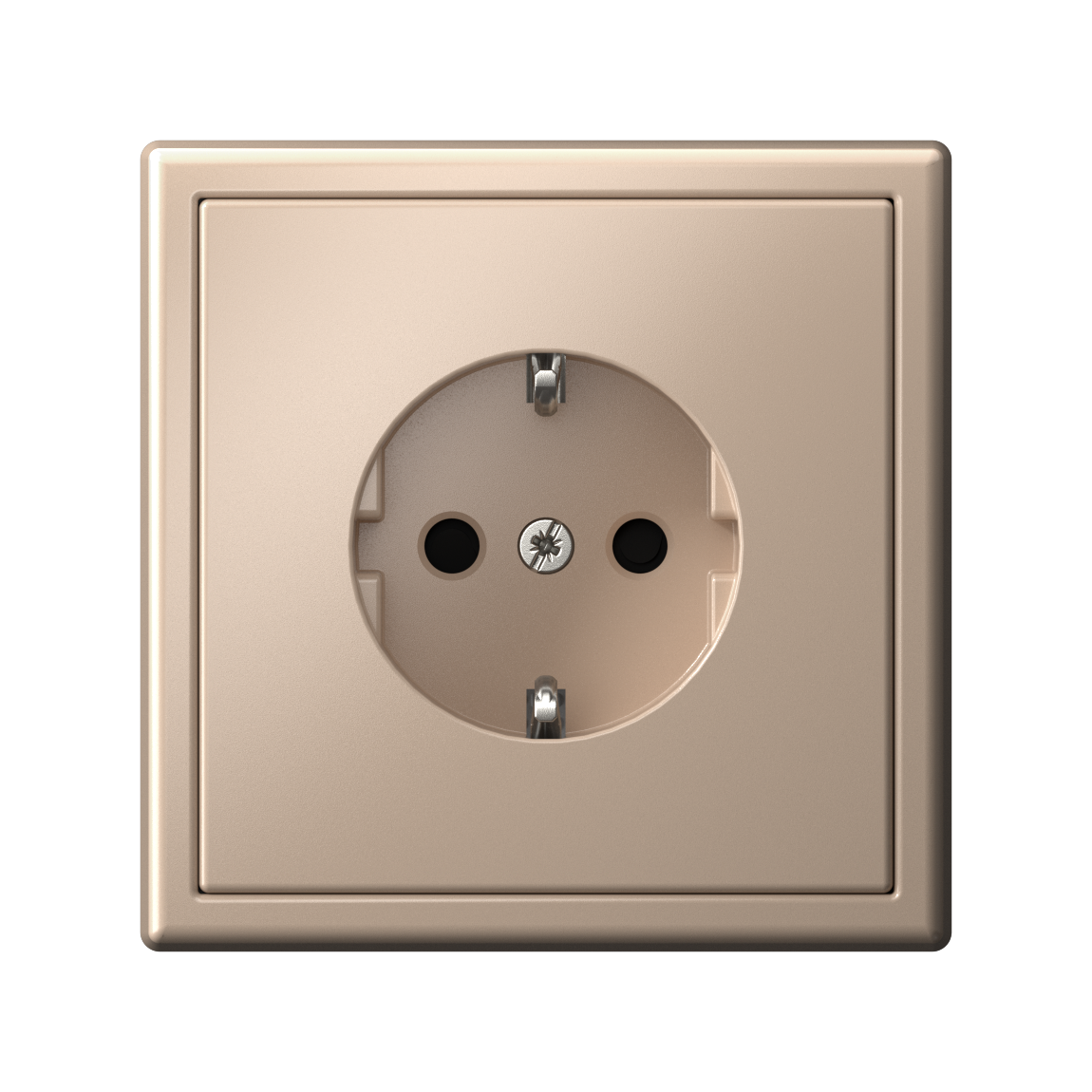 ARTGALLERY РОЗЕТКА с заземлением со шторками, 16А, механизм, быстрозажим. клем., ПЕСОЧНЫЙ