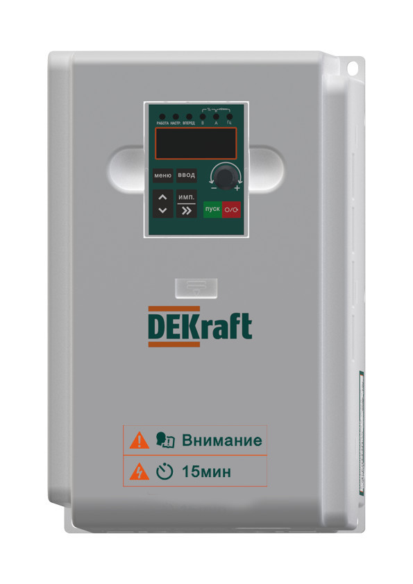 Преобразователь частоты DEKV060-5.5/7.5кВт 3 фазы 380В с торм. модулем