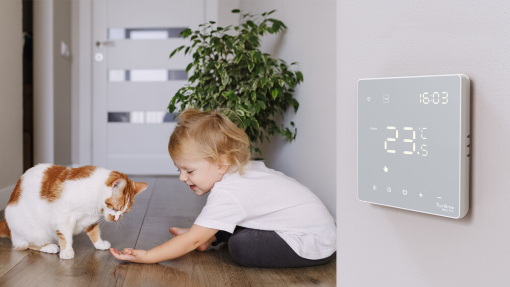 ARTGALLERY ТЕРМОСТАТ Wi-Fi электронный для теплого пола, 16A, в сборе, БЕЛЫЙ