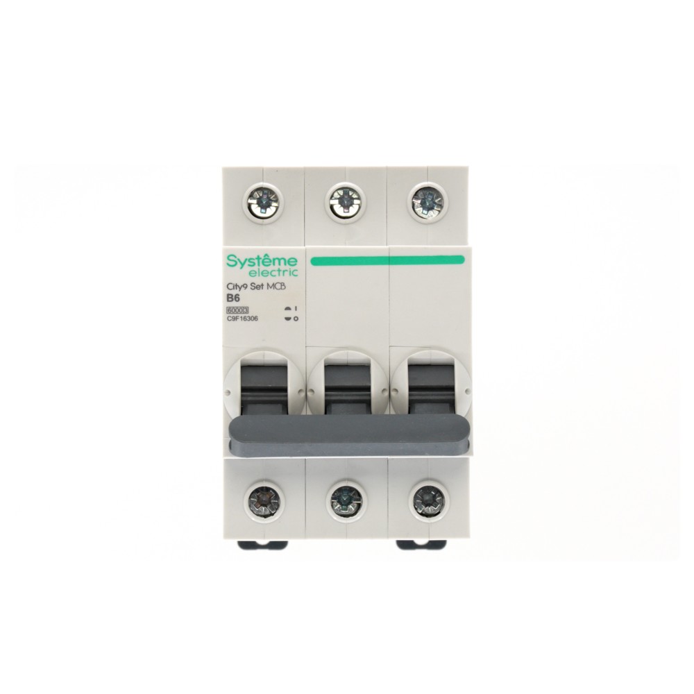 City9 Set Автоматический выключатель (АВ) B 6А 3P 6kA 400В