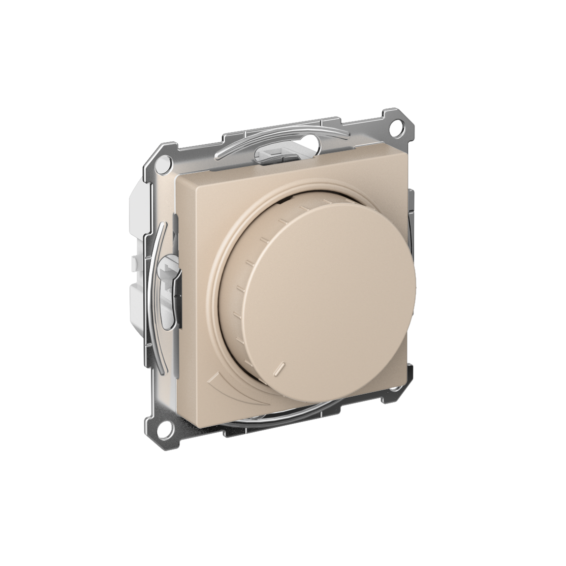 ATLASDESIGN СВЕТОРЕГУЛЯТОР (диммер) поворотно-нажимной, LED, RC, 400Вт, механизм, ПЕСОЧНЫЙ