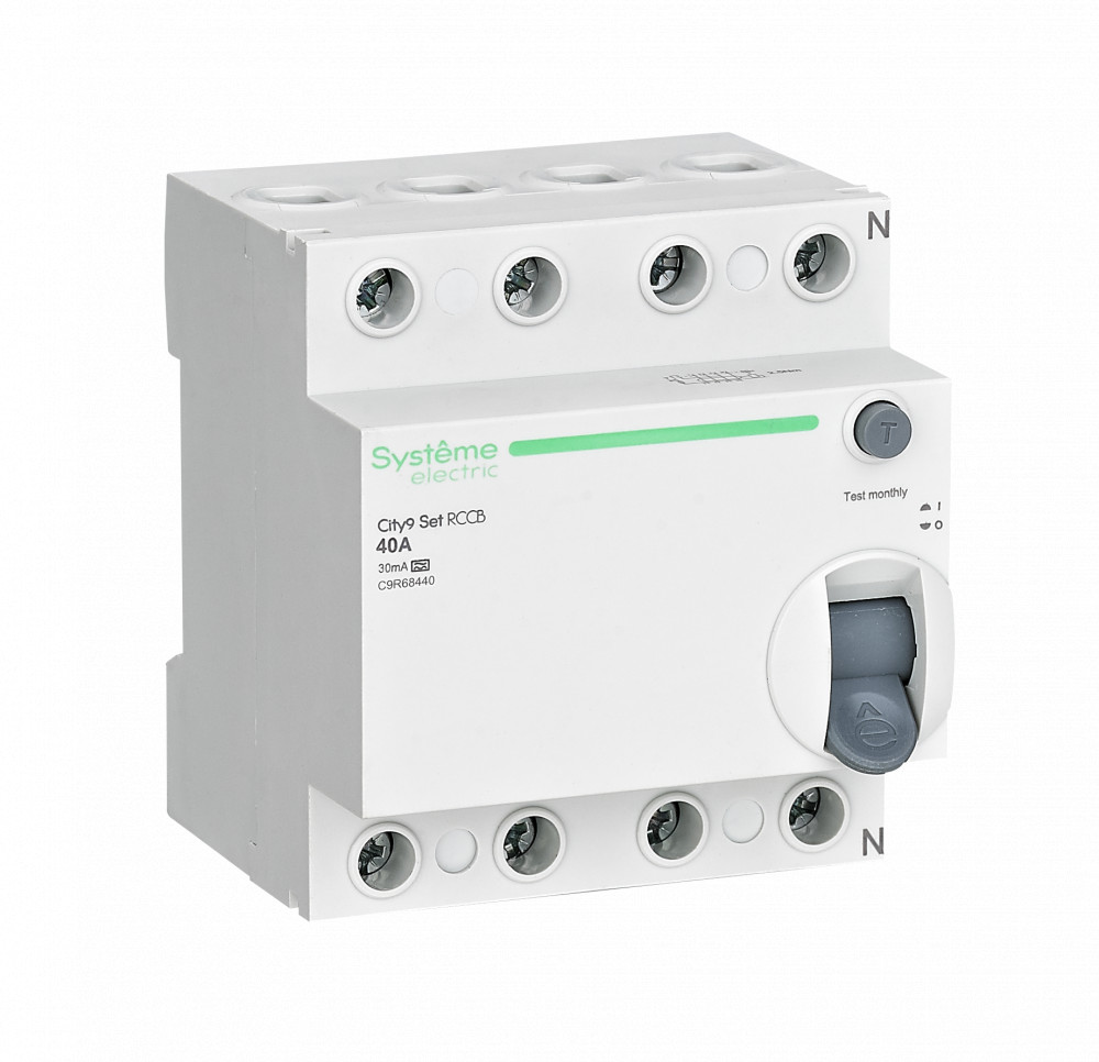 City9 Set ВДТ 40А 4P 30мА Тип-A 400В
