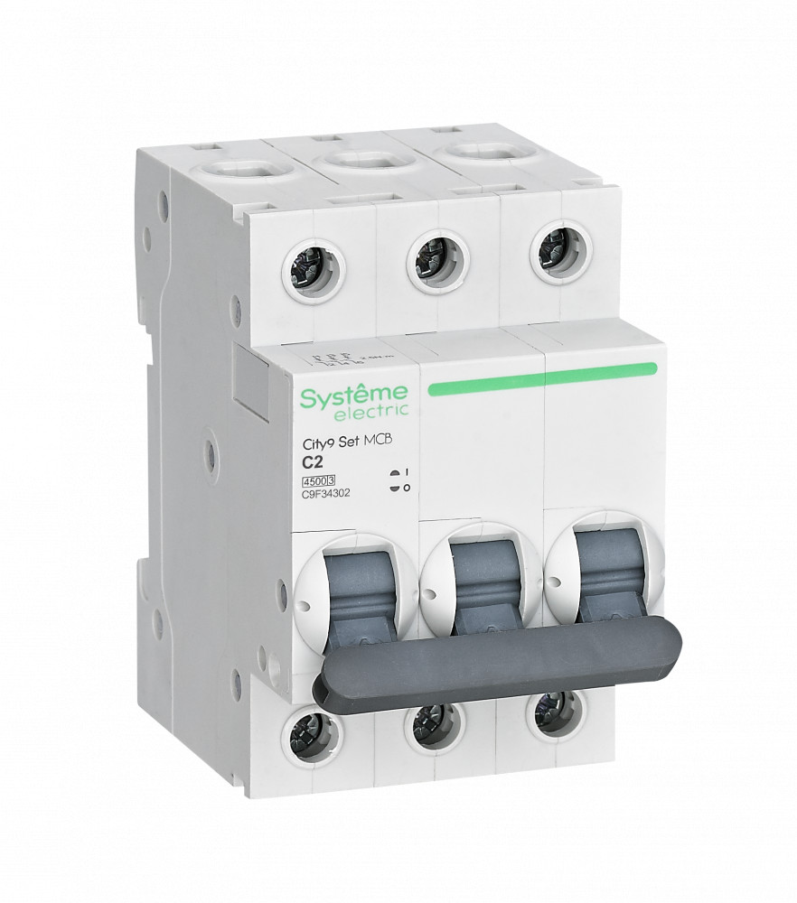 City9 Set Автоматический выключатель C 2A 3P 4,5kA