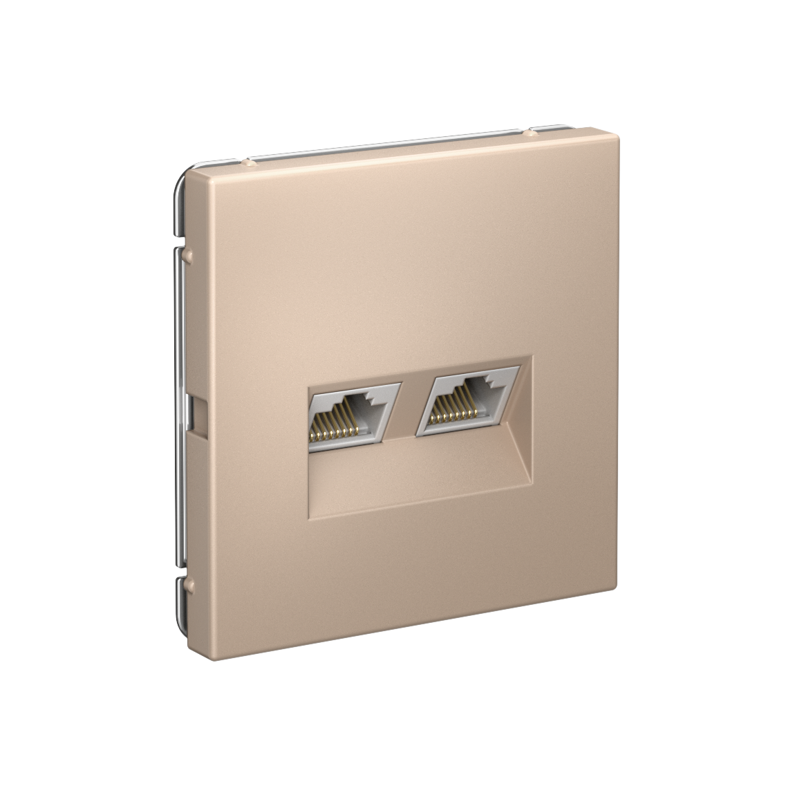 ARTGALLERY РОЗЕТКА двойная компьютерная RJ45+RJ45, кат. 5е, механизм, ПЕСОЧНЫЙ