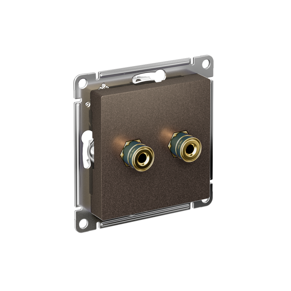 ATLASDESIGN АУДИОРОЗЕТКА двойная, МОККО