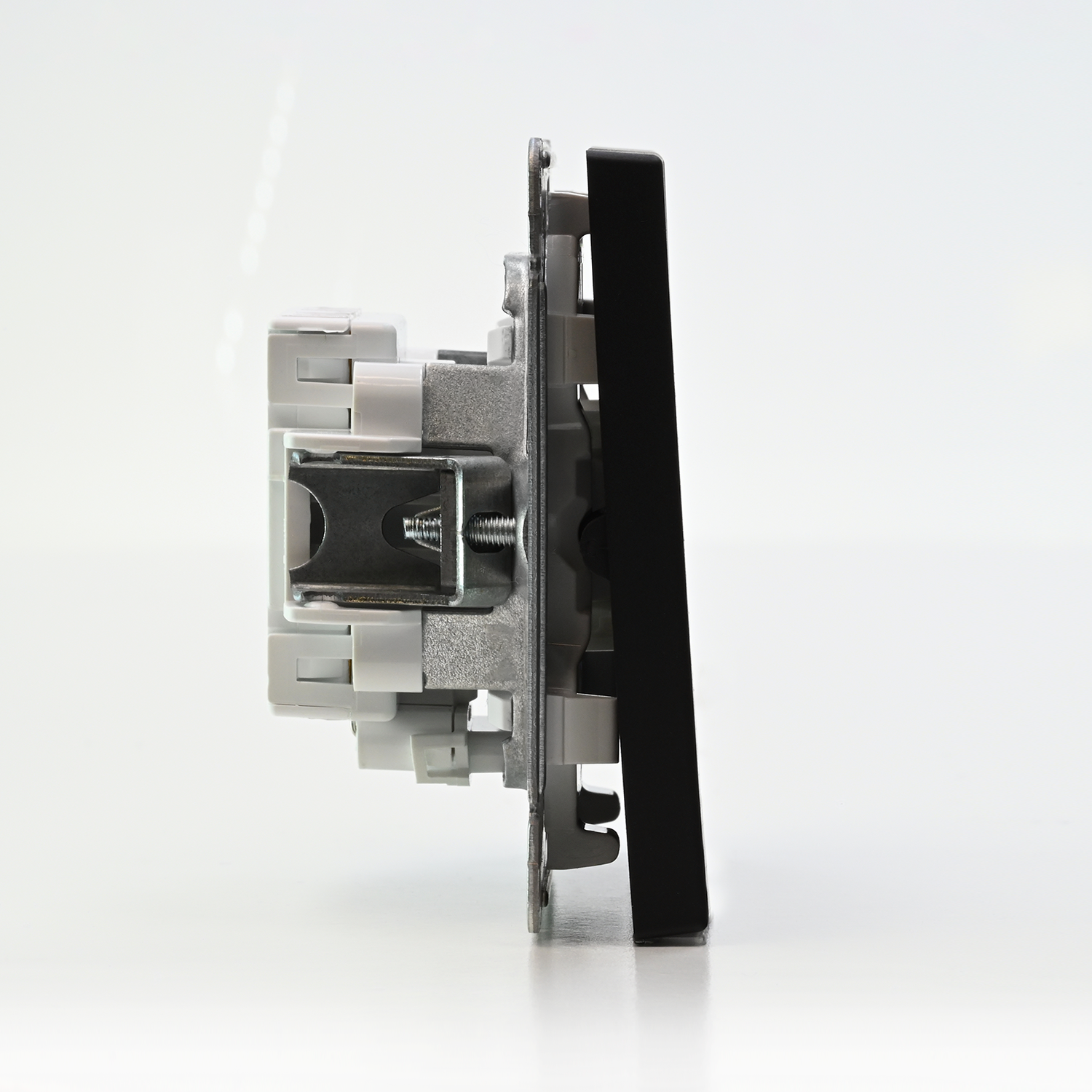 ARTGALLERY 2-клавишный ВЫКЛЮЧАТЕЛЬ с подсветкой, сх.5а, 10АХ, механизм, КАРБОН