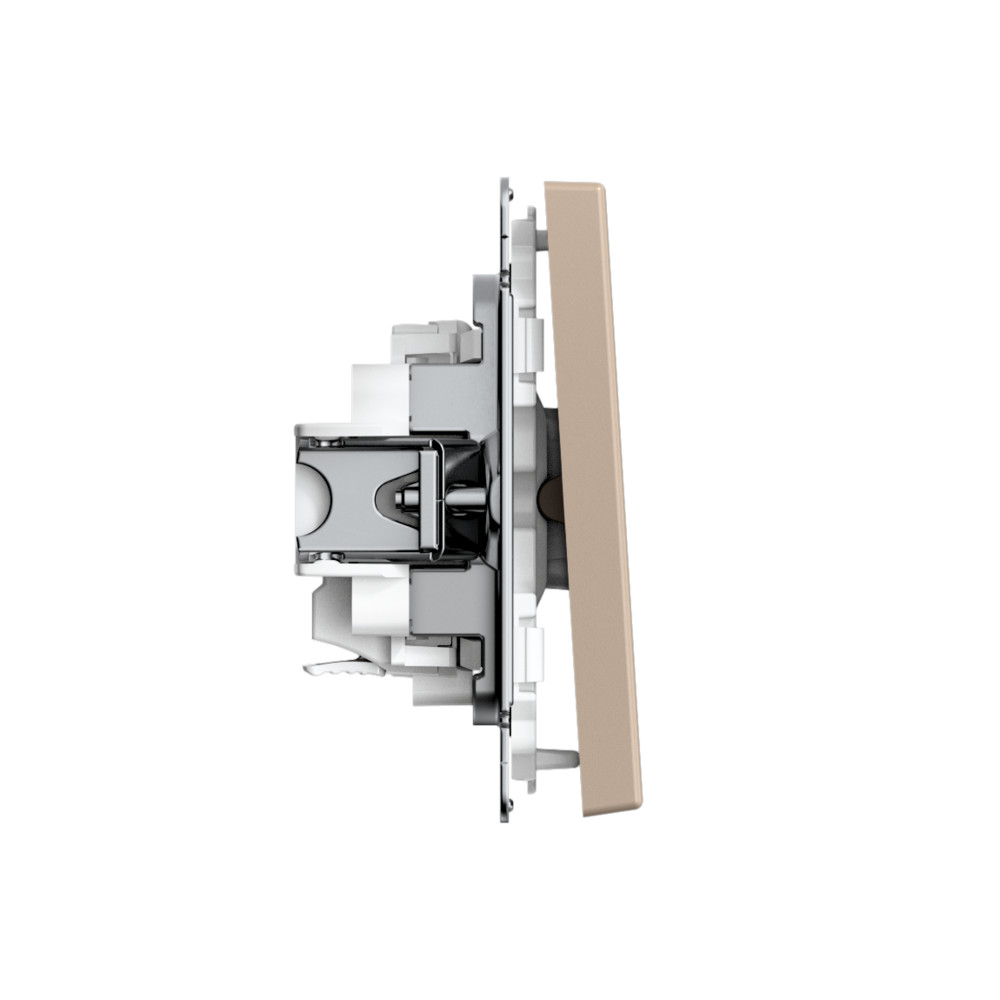 ARTGALLERY 1-клавишный ВЫКЛЮЧАТЕЛЬ, 10АХ, механизм, быстрозажим. клем., ПЕСОЧНЫЙ