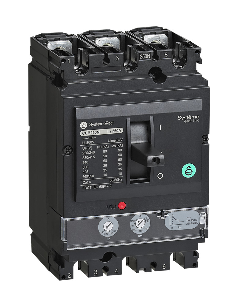 АВТ.ВЫКЛ SYSTEMEPACT CCB250 100KA 3P3D TMD200