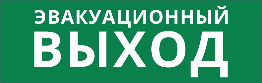 Пиктограмма ДСО-101-IP65-Н "Эвакуационный Выход"