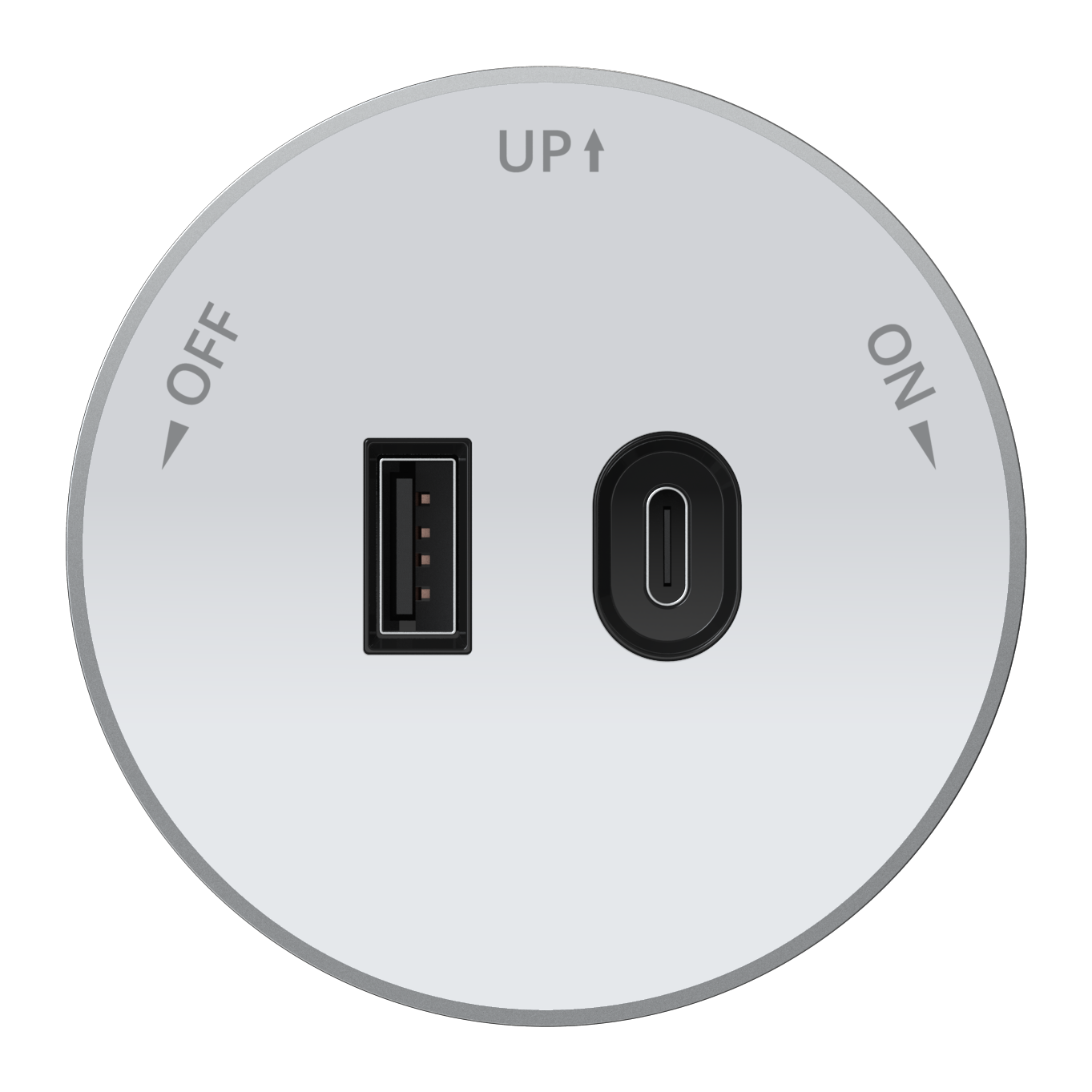 MULTITRACK Розетка 2хUSB (тип А+С) 18 Вт,  5 В/3 А БЕЛЫЙ