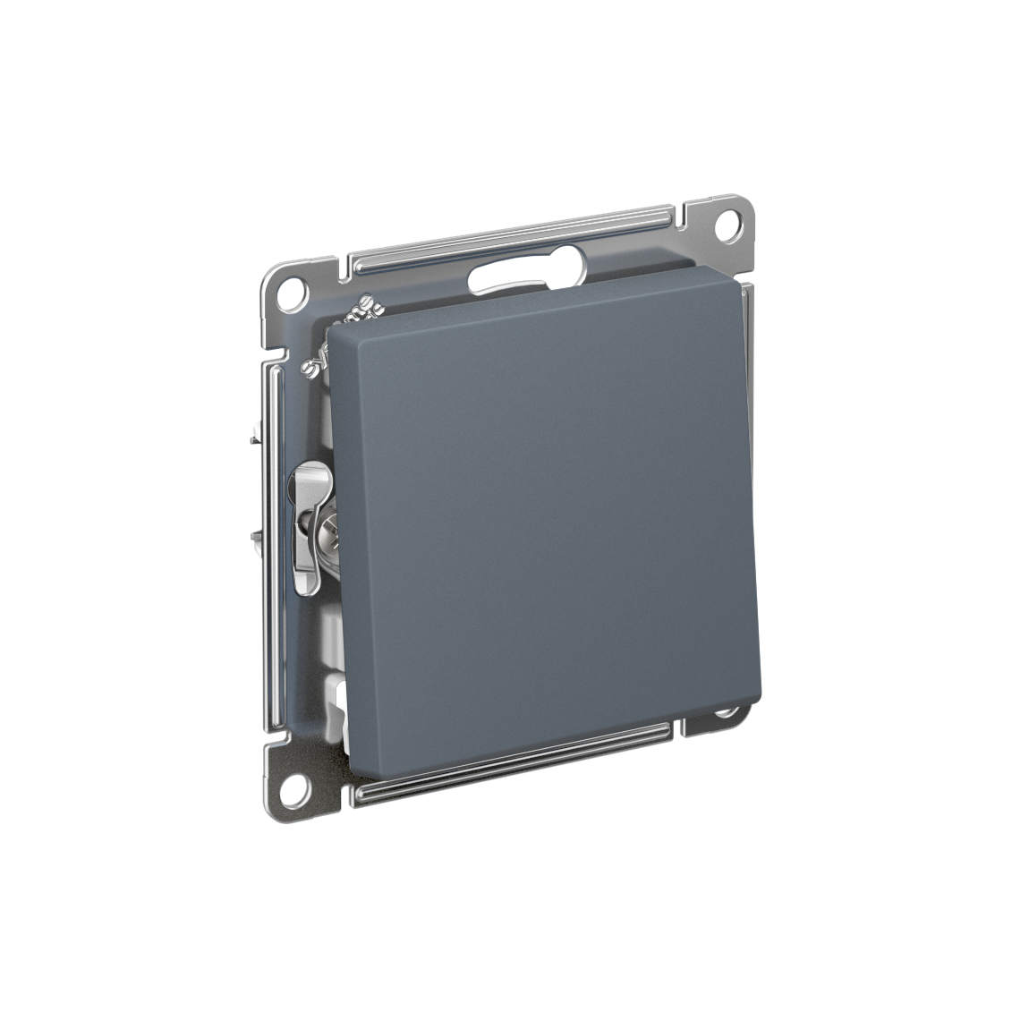 ATLASDESIGN 1-клавишный ВЫКЛЮЧАТЕЛЬ КНОПОЧНЫЙ, сх.1, 10А, механизм, ГРИФЕЛЬ