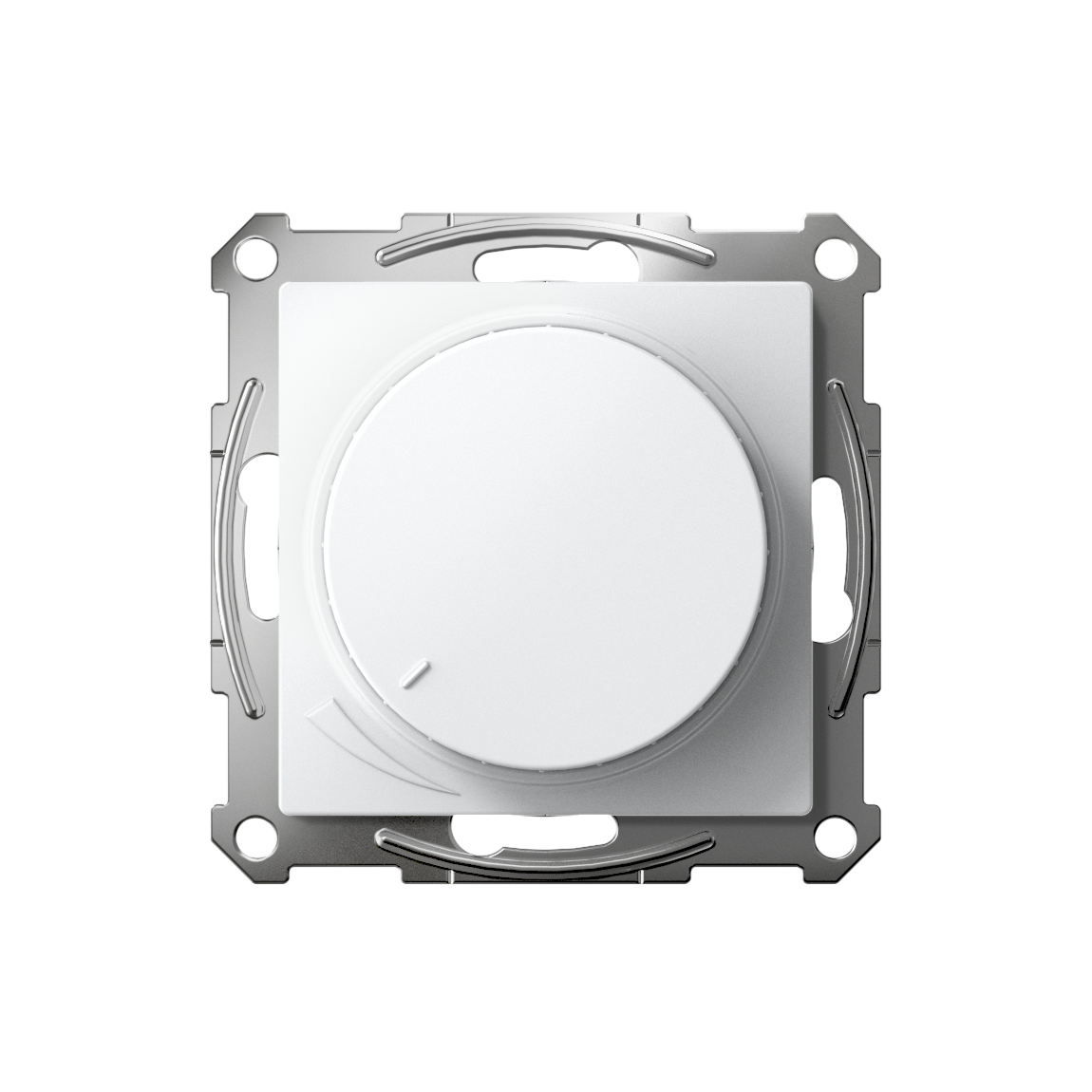 ATLASDESIGN СВЕТОРЕГУЛЯТОР (диммер) поворотно-нажимной, LED, RC, 400Вт, механизм, БЕЛЫЙ