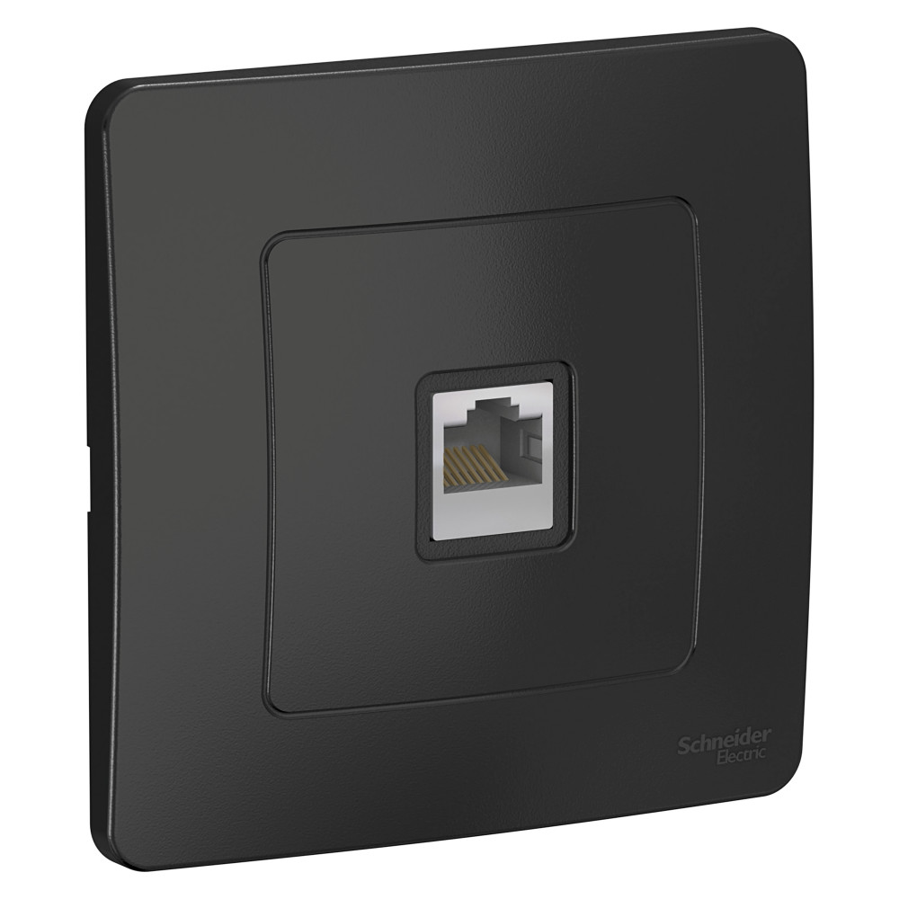 BLANCA С/У РОЗЕТКА компьютерная RJ45, кат.5E, АНТРАЦИТ