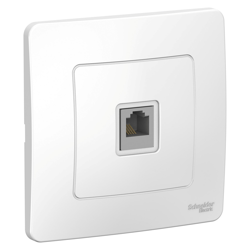 Розетка Schneider Electric BLANCA телефонная RJ11 С/У БЕЛЫЙ